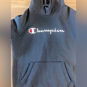 GRAPHIC T-SHIRT HOODIE, CLASSIC SCRIPT